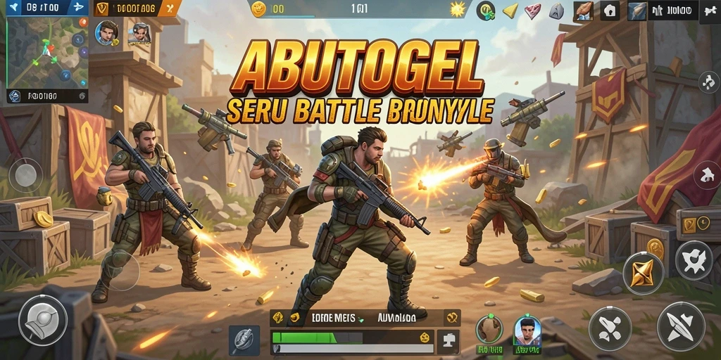 Tangkapan layar menunjukkan aksi intens dalam permainan Battle Royale.