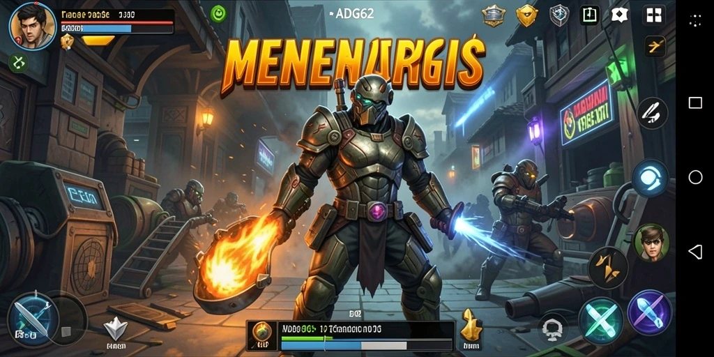 Screenshot gameplay ADG62 menampilkan aksi tembak-menembak yang seru.