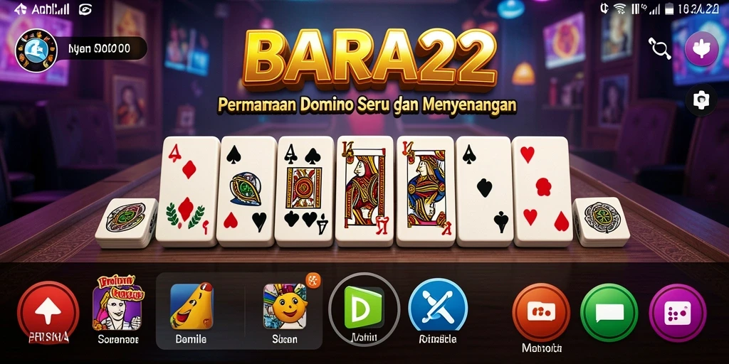 Tampilan gameplay seru dari BARA22 dengan berbagai fitur interaktif.