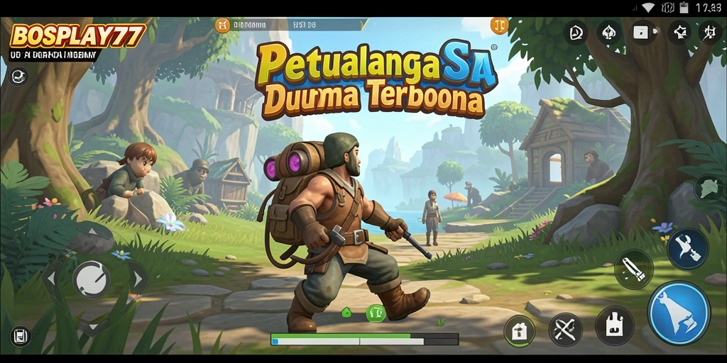 Screenshot menampilkan gameplay seru di dunia terbuka BOSPLAY77.