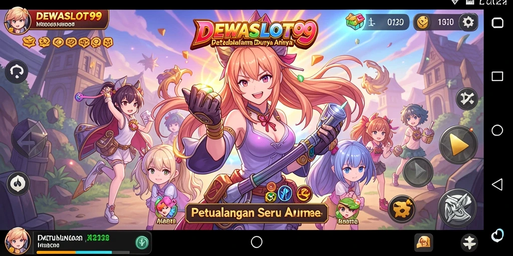 Gameplay seru DEWASLOT99 dengan karakter anime yang menarik.