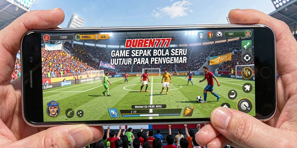 Tampilan menarik dari gameplay sepak bola di DUREN777.