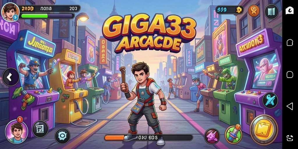 Tampilan gameplay GIGA33 yang seru dan penuh tantangan.