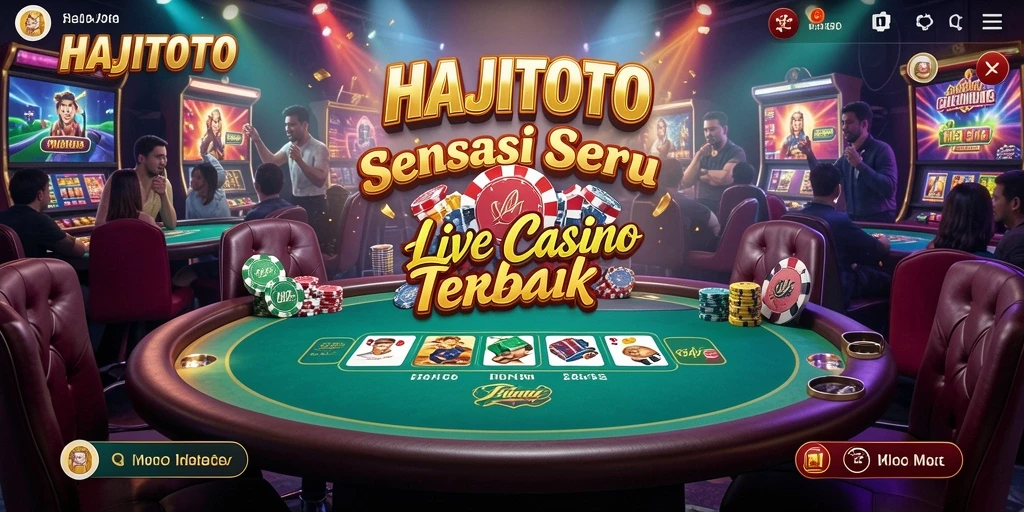 Tampilan menarik dari gameplay Live Casino di HAJITOTO.