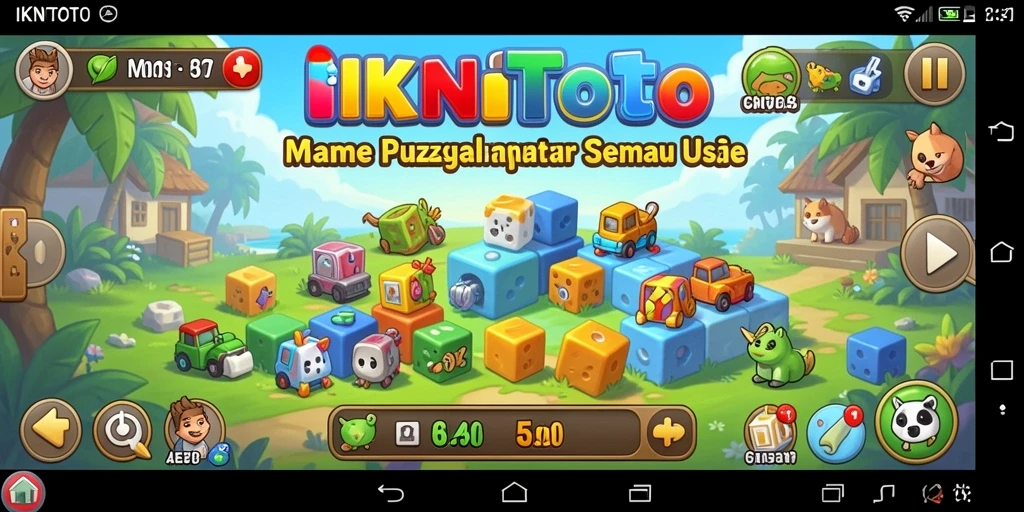 Screenshot gameplay IKNTOTO menampilkan tantangan Puzzle yang menarik.