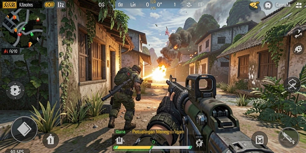 Tangkapan layar menampilkan aksi seru dalam K3K3 dengan gameplay TPS yang mendebarkan.