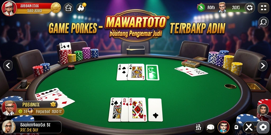Tampilan gameplay poker yang menarik di MAWARTOTO.