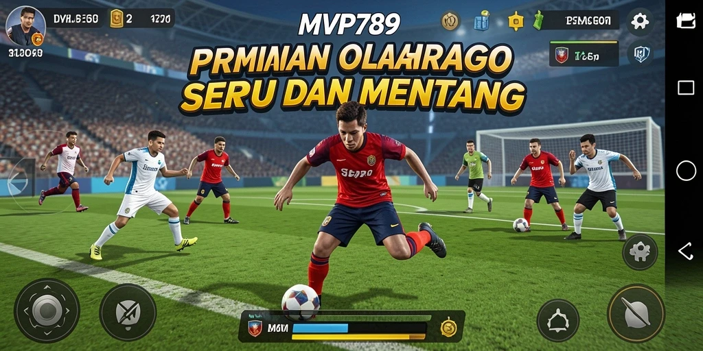 Screenshot gameplay MVP789 yang penuh aksi olahraga.