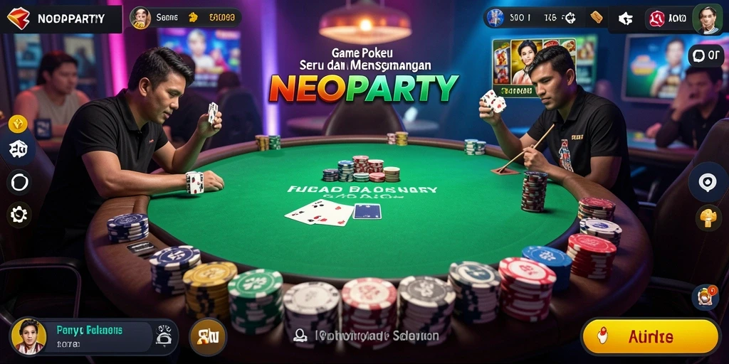 Tampilan gameplay seru dan kompetitif di NEOPARTY.