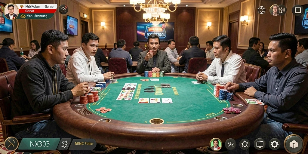 Gameplay seru di NX303 dengan aksi Poker mendebarkan.