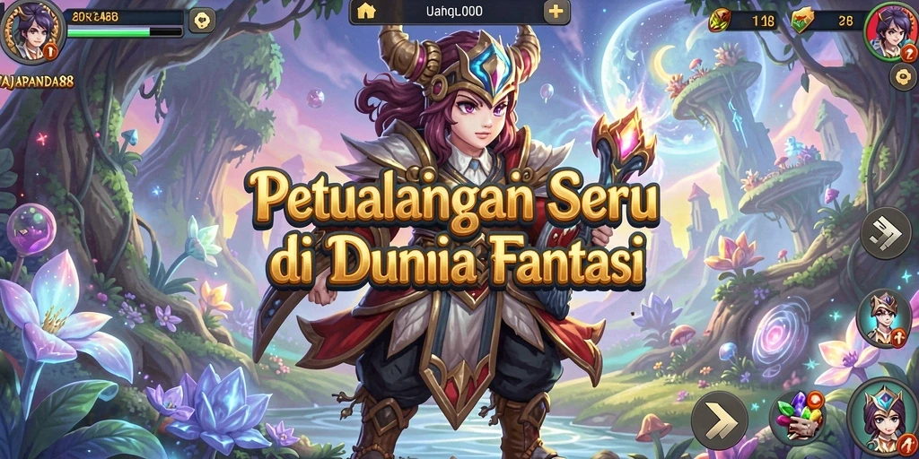 Tampilan gameplay menarik dari RAJAPANDA88 yang menampilkan petualangan seru.