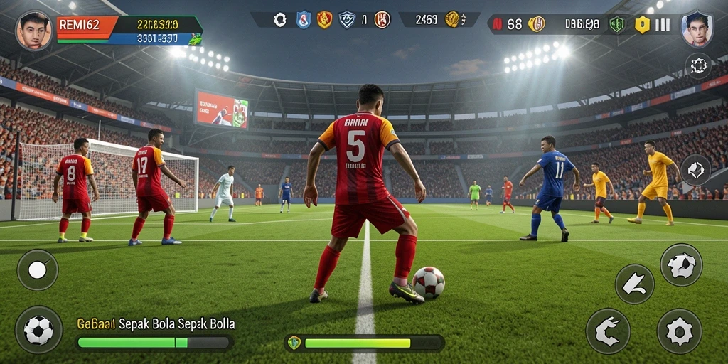 Tampilan gameplay yang seru dan dinamis dari REMI62.