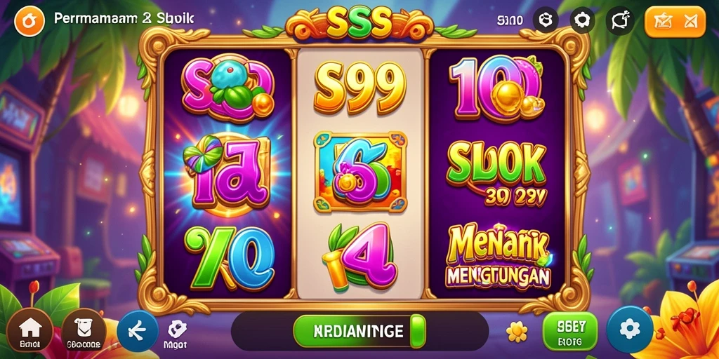 Tampilan gameplay S9S9 yang menampilkan mesin slot yang mengasyikkan.
