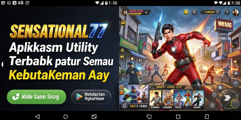 Tampilan antarmuka SENSATIONAL77 yang user-friendly dan modern.