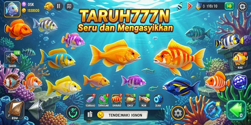 Tampilan gameplay Tembak Ikan yang menarik dan seru.