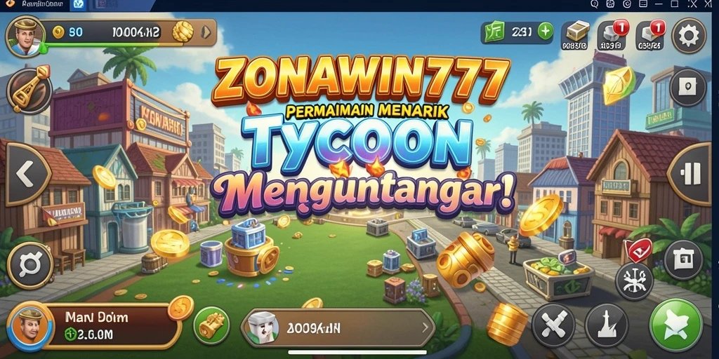 Tangkapan layar ZONAWIN777 menunjukkan gameplay Tycoon yang menarik dan menantang.